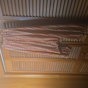 Striped Bohemian Blouse in Earth Tones